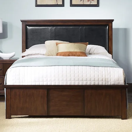 King Bed with Upholstered Headboard